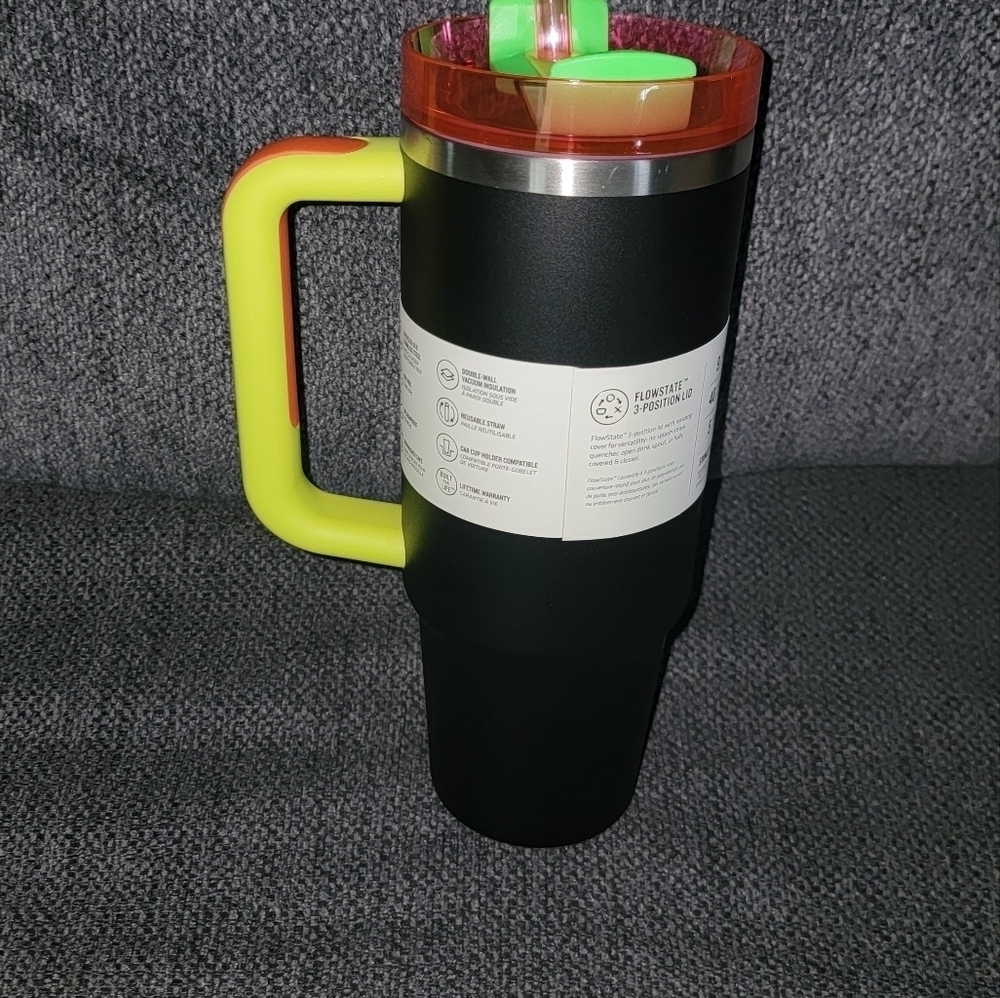 BLACK NEON 30OZ STANLEY QUENCHER - Picture 4 of 5